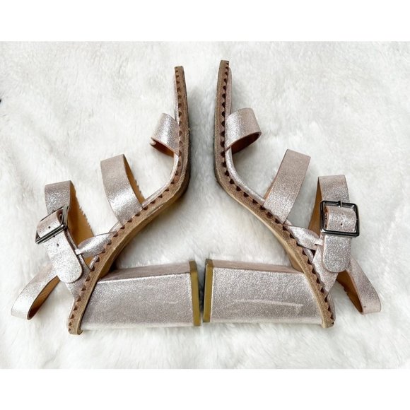 Marc by Marc Jacobs Mix It Up Metallic Crosta Sandals Women's Size 37.5 (7.5) - Picture 4 of 12